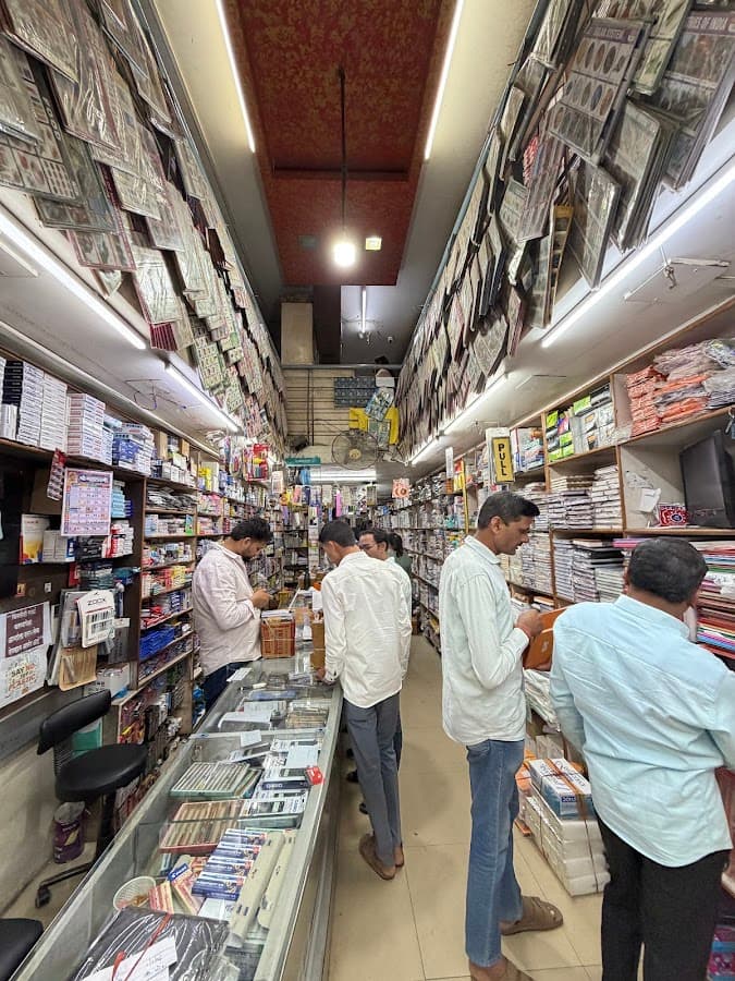 Ashoka Stationers pipe cleaner and stationery shop in Kolhapur