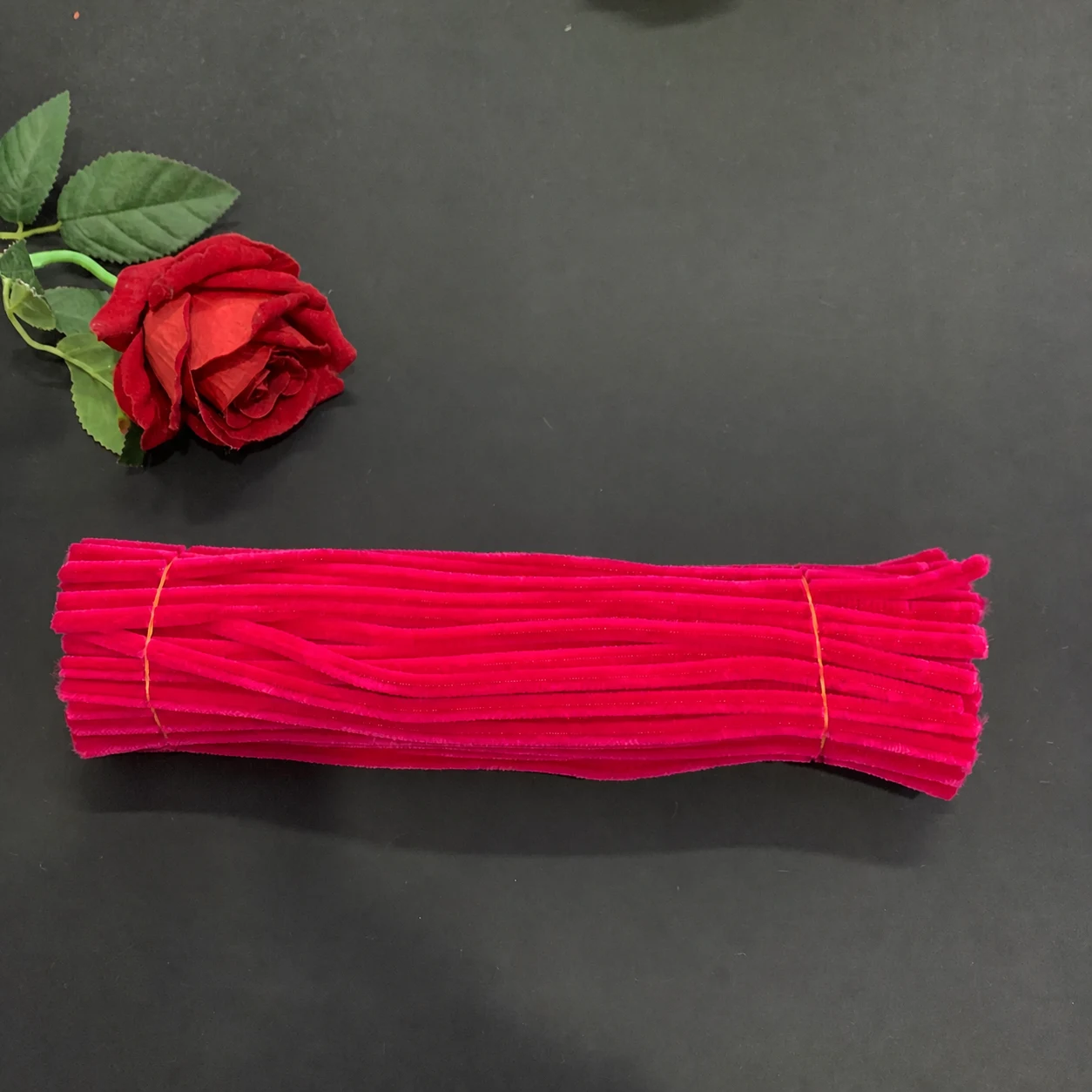 A003 Rose Red pipe cleaners