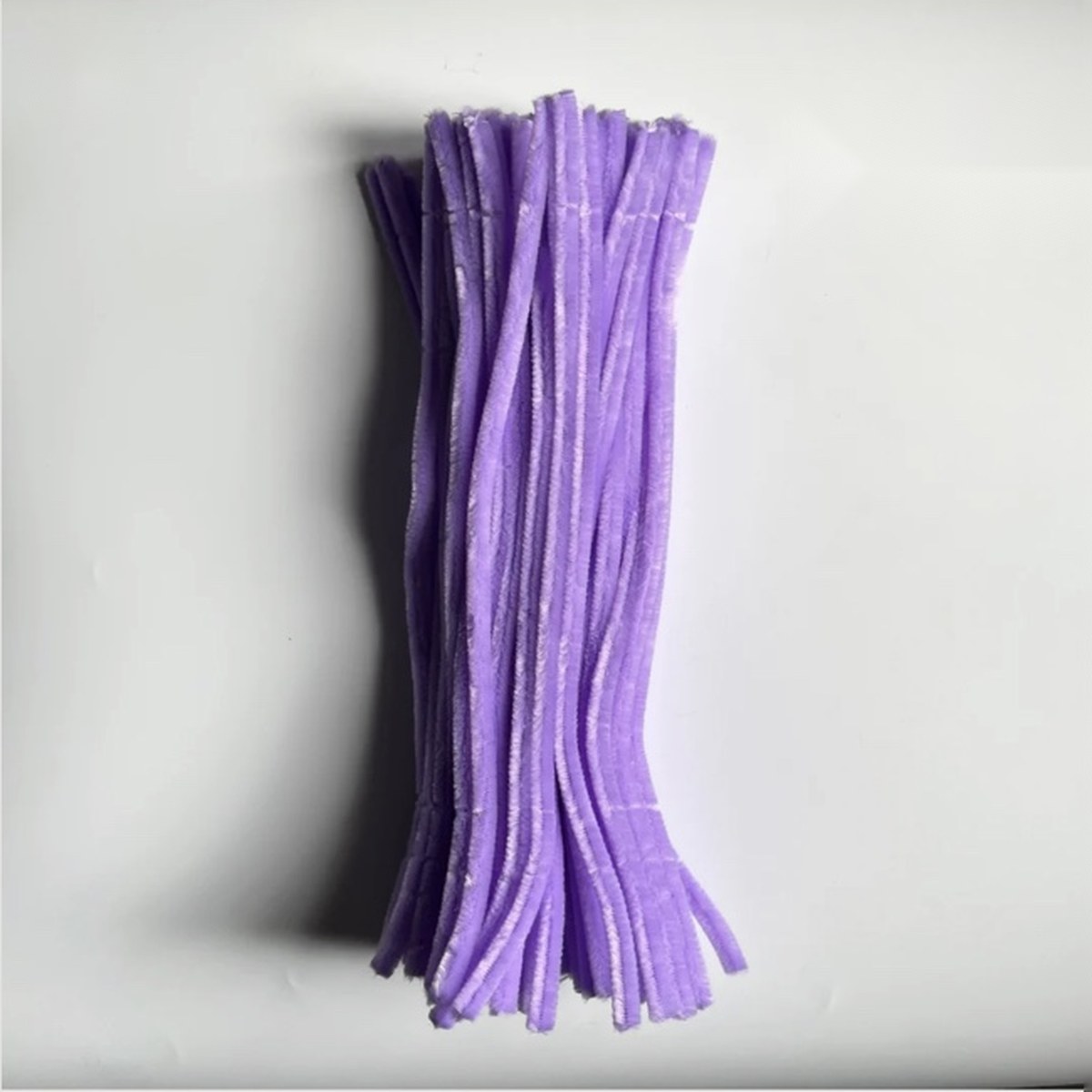 Purple pipe cleaners, 8 mm, 100 pieces per pack
